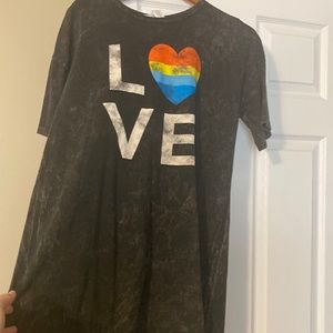 Black acid wash dress. You can easily wear over a swimsuit.